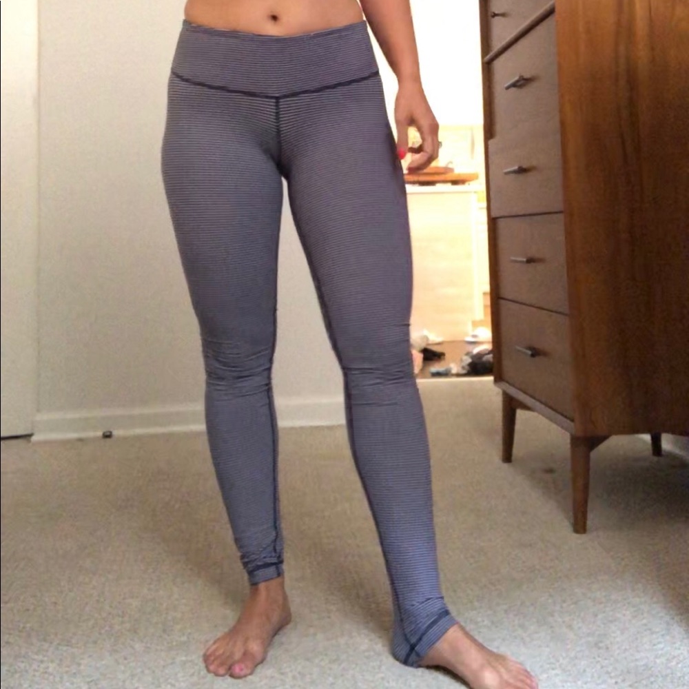 Striped Navy Lululemon Leggings